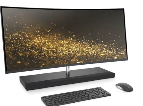 The Latest Hp Envy Is An All In One Pc With A 34 Inch Curved Screen