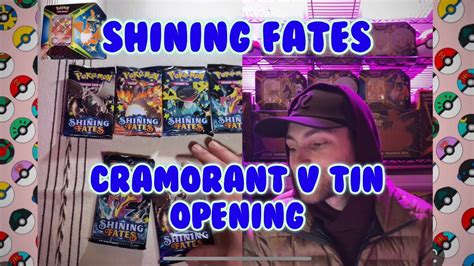 Shining Fates Cramorant V Tin Opening YouTube