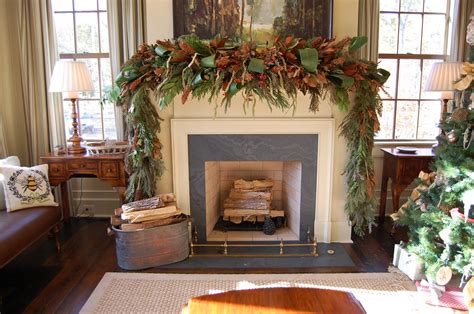 In many homes, christmas stockings often become family heirlooms. Christmas Mantel Decorated with Natural Greenery in ...