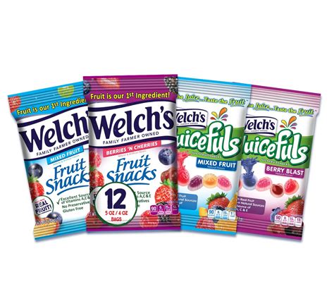 Welchs Fruit Snacks Combo Variety Pack Juicefuls Mixed Fruit And Berry