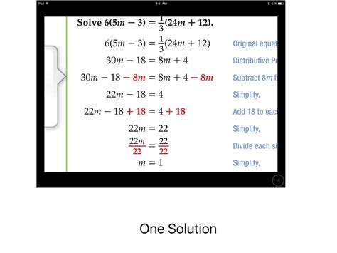 Examples Of Equations With One Solutioninfinite Solutions And No