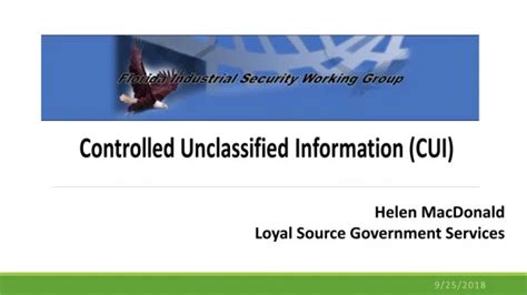 Ppt Cui Controlled Unclassified Information Powerpoint Presentation Free Download Id2052673