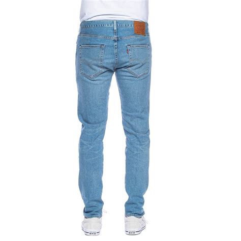 Levis 501 Jeans Slim Taper Coneflower Light Blue