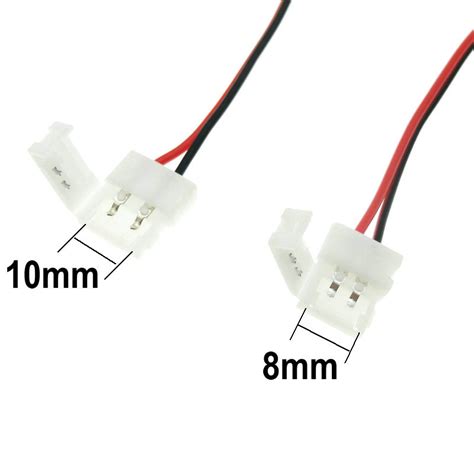 2pin Connector Dc Female Plug With Switch Black White 8mm10mm Dr Techlove