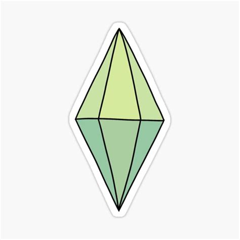 The Sims 4 Plumbob Sticker For Sale By Glitterbrowsoph Redbubble