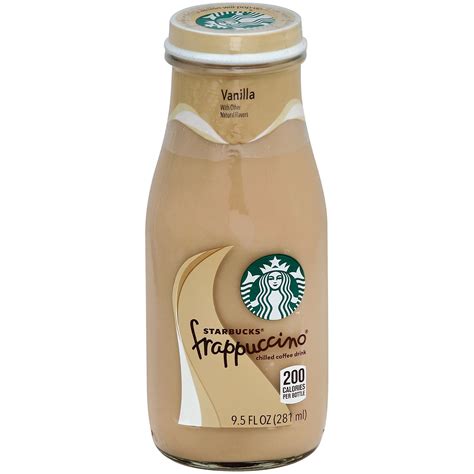 Starbucks Frappuccino Vanilla Coffee Drink 9 5 Oz Glass Bottle