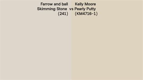 Farrow And Ball Skimming Stone 241 Vs Kelly Moore Pearly Putty