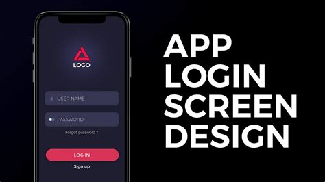 Create A Beautiful App Login Screen Design Ui Design Tutorial
