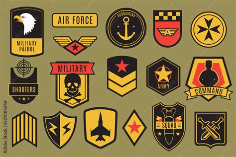 Military Badges Usa Army Patches American Soldier Chevrons With Wings