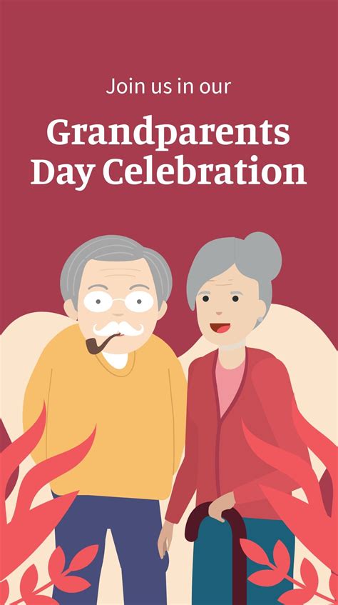 Grandparents Day Invitation Instagram Post Template In Word Publisher