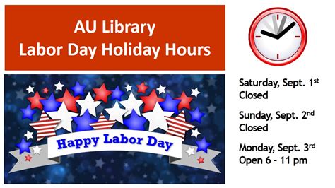 Archer Library News Hours Update Labor Day