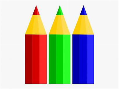 Pencils Clipart Clip Pencil Colorful Clker Cartoon