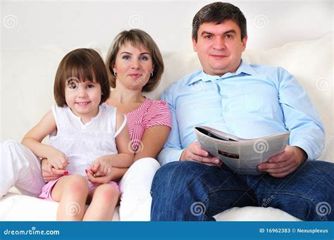 Dad Mom And Their Little Daughter Stock Image Image Of Caucasian Little 16962383