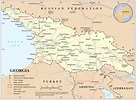 Landkarte Georgien (Übersichtskarte) : Weltkarte.com - Karten und ...
