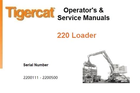 Tigercat 220 Loader Service Repair Manual