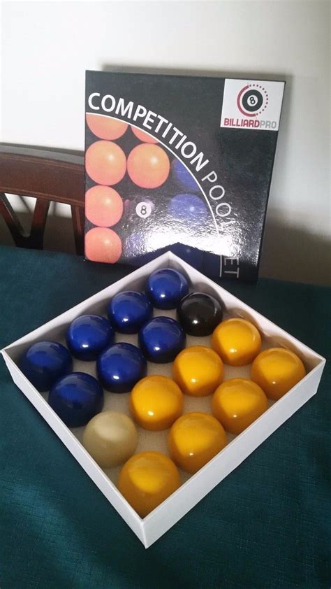 #itsbilal in this video i'll show you how to get pro. Competiton Pool Set Billiard Pro Blue + Yellow Balls ...