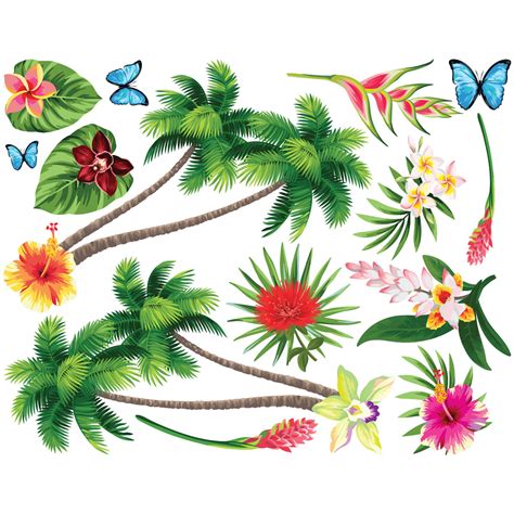 Sticker Fleurs Paradis Tropical Stickers Stickers Nature Fleurs