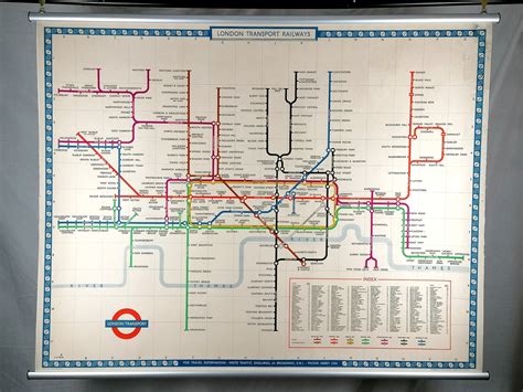 1947 London Underground Pocket Map No 1 Hc Beck Iconic Antiques