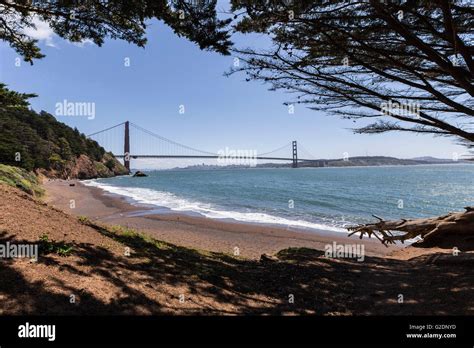Golden Gate Recreation Area Bridge View Marin Headlands Beach Cove