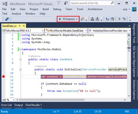 Working With SQL Server LocalDB ASP NET Documentation