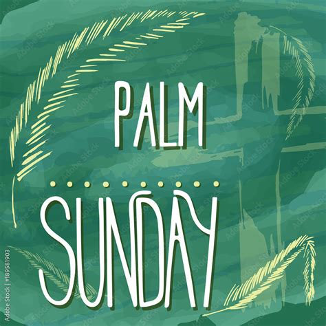 Palm Sunday Bible Lettering Passion Week Brush Calligraphy Words
