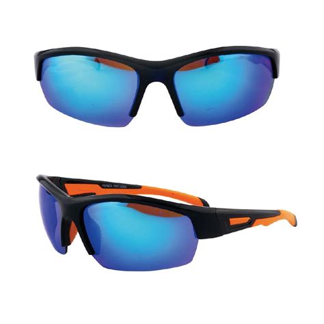 beach works men s sport wrap sunglasses multi coloured the warehouse