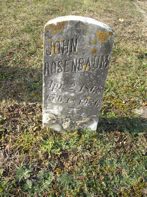 John Adam Rosenbaum 1868 1936 Find A Grave Memorial