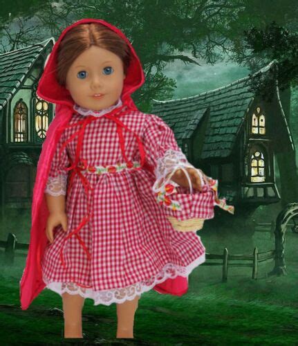 Little Red Riding Hood 3 Piece Set Made For 18 Inch American Girl Doll