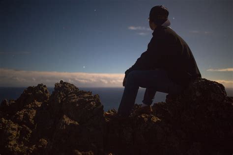 Free Images Sea Horizon Silhouette Person Mountain Sunrise