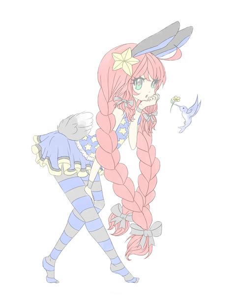 Sai Anime Bunny Girl Line Art Coloring By Hikaridullahan
