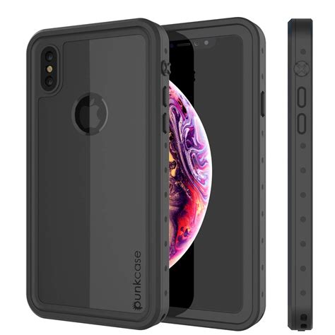 Iphone Xs Max Waterproof Ip68 Case Punkcase Black Studstar Series