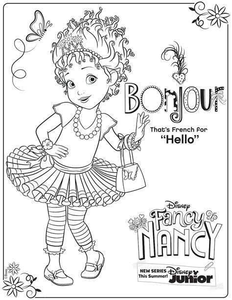 Fancy nancy tea party coloring pages coloring home. Fancy Nancy Volume 1 Coming to DVD November 20th! + Free ...