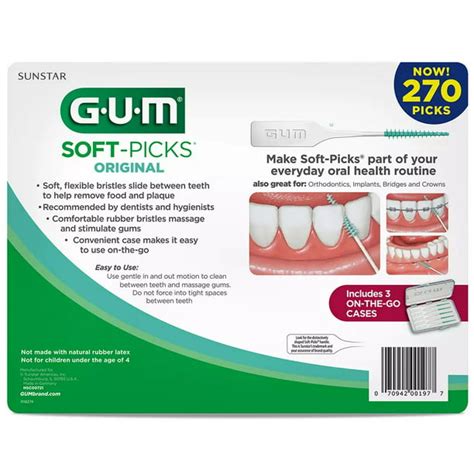 Gum Soft Picks Advanced Mint 180 Count