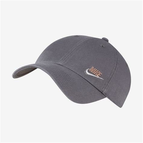 Nike Sportswear Heritage 86 Futura Adjustable Hat In Dark Greymetallic