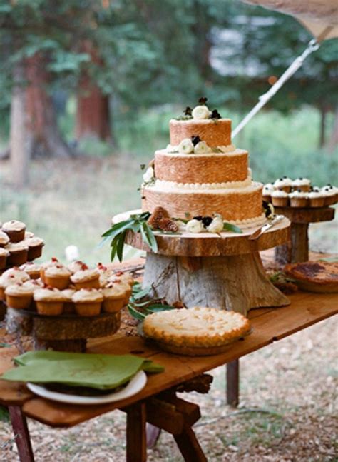 Rustic Wedding Cake Table Wedding Dessert Table Rustic Wedding