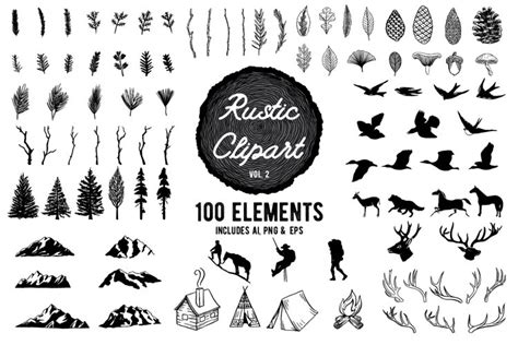 Rustic Clipart Designs Vol 2