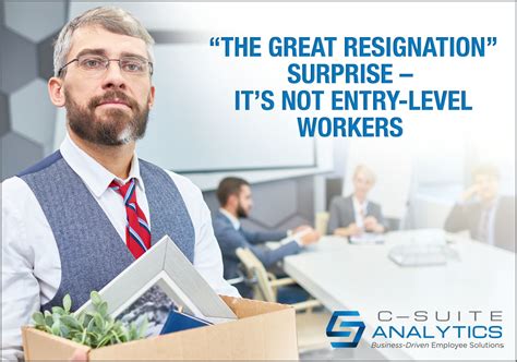 The Great Resignation Surprise Its Not Entry Level Workers C