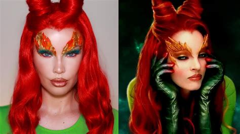 Poison Ivy Makeup Tutorial Batman And Robin Halloween 2020 Youtube