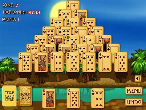 A Free Online Game Pyramid Solitaire Ancient Egypt