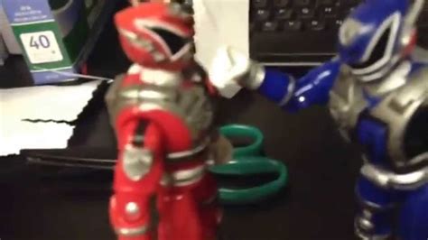 toy battle red ranger vs blue ranger part 2 youtube