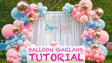 Outdoor Balloon Garland 3 Install Tutorial With Eve Youtube Gender