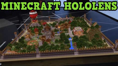 Minecraft Hololens Gameplay 3d Virtual Reality Minecraft