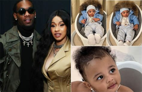 American Rappers Cardi B And Offset Shows Off Sons Face Reveals His