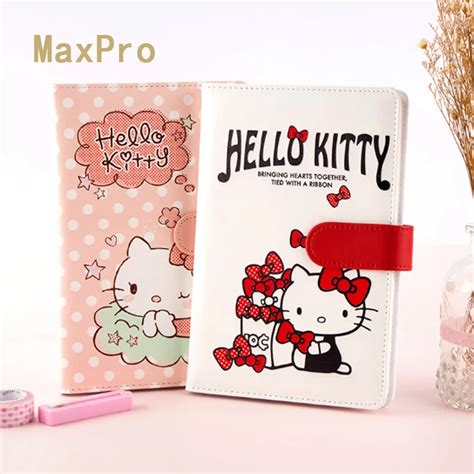 Hello Kitty Notebook Kawaii Hardcover Printed Pink Lovely Cat