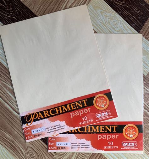 Parchment Paper Hobbies And Toys Stationary And Craft Stationery