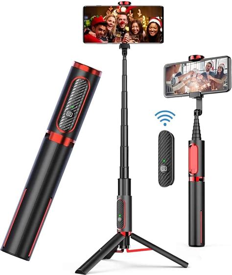 Selfie Stick Tripod 3 In 1 Aluminum Bluetooth Selfie Stick With