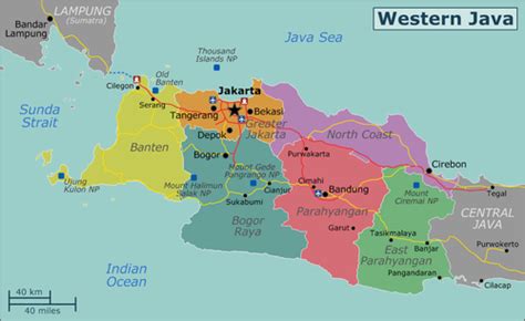 Java on the world map. Western Java - Travel guide at Wikivoyage