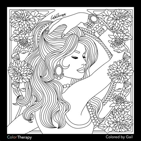 Color Therapy Coloring Pages Printable