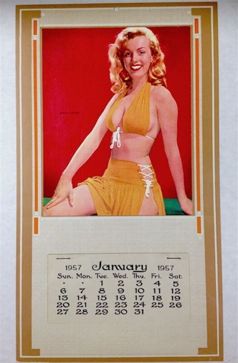 Marilyn Monroe Vintage Pinup Calendar Laszlo Willinger Litho Mint