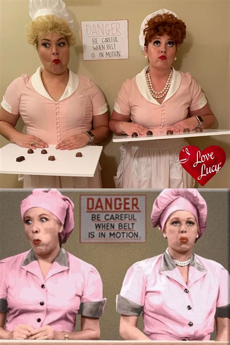 I Love Lucy Chocolate Factory Lucy And Ethel Halloween Costume I